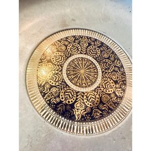 Vintage MCM Dutch Floral Aluminum‎ Round Serving Bowl Buenilum